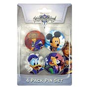 Kingdom Hearts Pin Set One 4-Pack